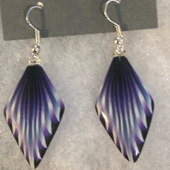 Purple Flair Earrings - Picture 3 of 6